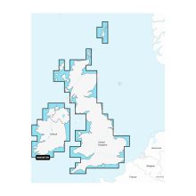 Garmin Navionics+™ NSEU072R Verenigd Koninkrijk en Ierland, Meren en rivieren - Waterkaarten voor binnenwateren