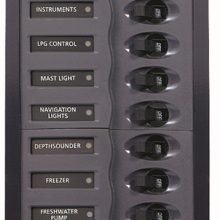 Bep Schakelpaneel, 8 Schakelaars/12v, Verticaal