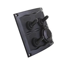 BEP Schakelpaneel, 3 sch.+20mm plug, spat WD