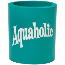 CAN COOLER - Aquaholic Teal/White