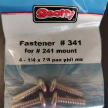 #241 fasteners for #341