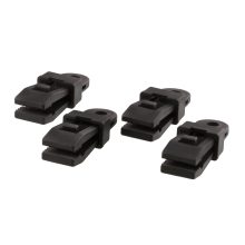 60 Tarp Clips, Black, in a display bucket